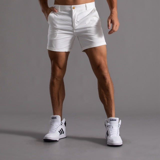 Mens Cotton Chino Shorts Classic Comfortable