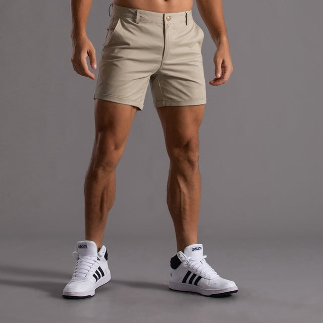 Mens Cotton Chino Shorts Classic Comfortable