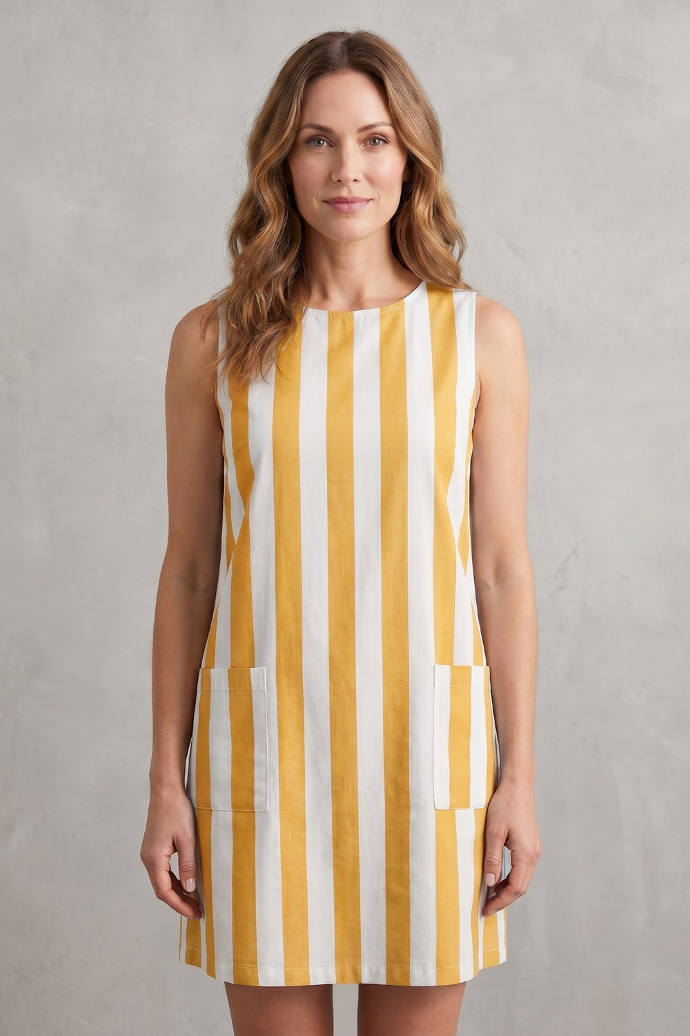 Marivelle – Monochrome striped charm – Mini dress