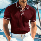 Mens Polo Shirt Lightweight Summer Three Button