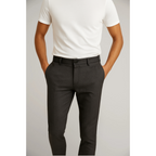 Slim Leg Trousers Tailored Fit Stretch