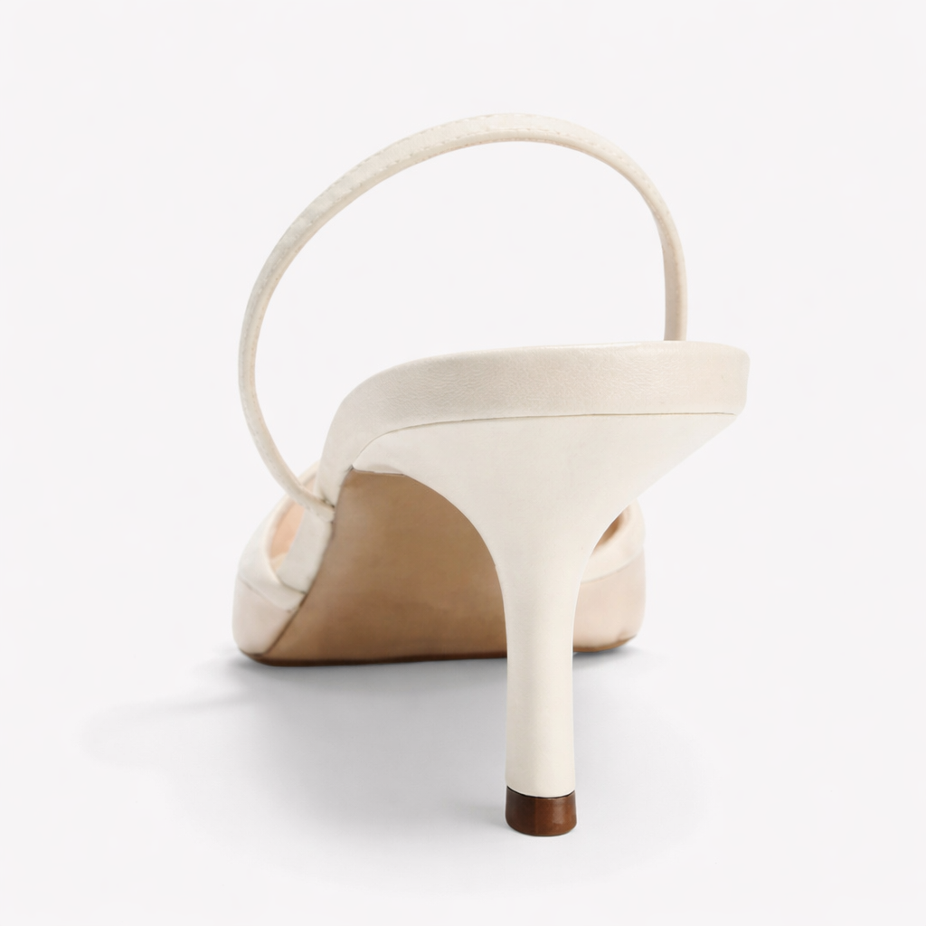 Elegant Mesh Pointed Toe Embroidered Mules