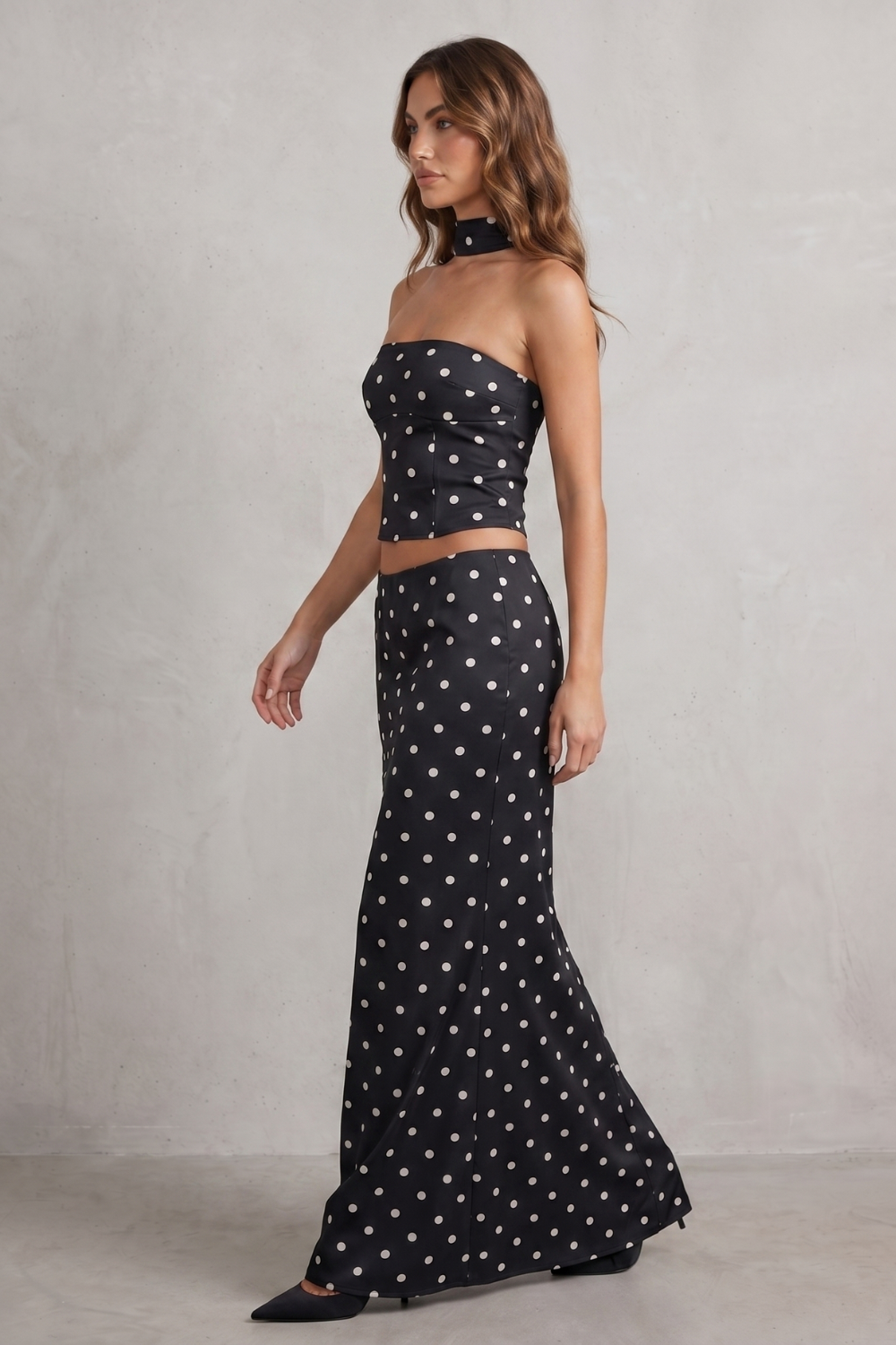 Montrielle – Chic polka dot allure – Two-piece set