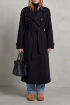Oversized Wool Trench Coat