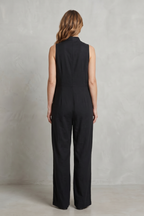 Relaxed Sleeveless Wide-Leg Jumpsuit