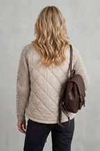 Knit Quilted Puffer Jacket