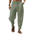 Mens Lightweight Summer Trousers Loose Breathable