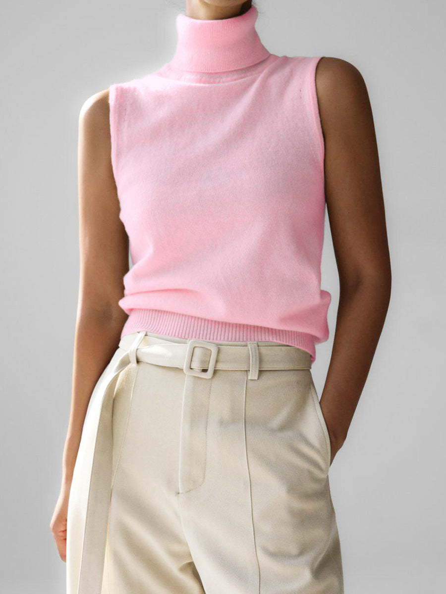 Turtleneck Sweater Soft Wool Fitted Casual