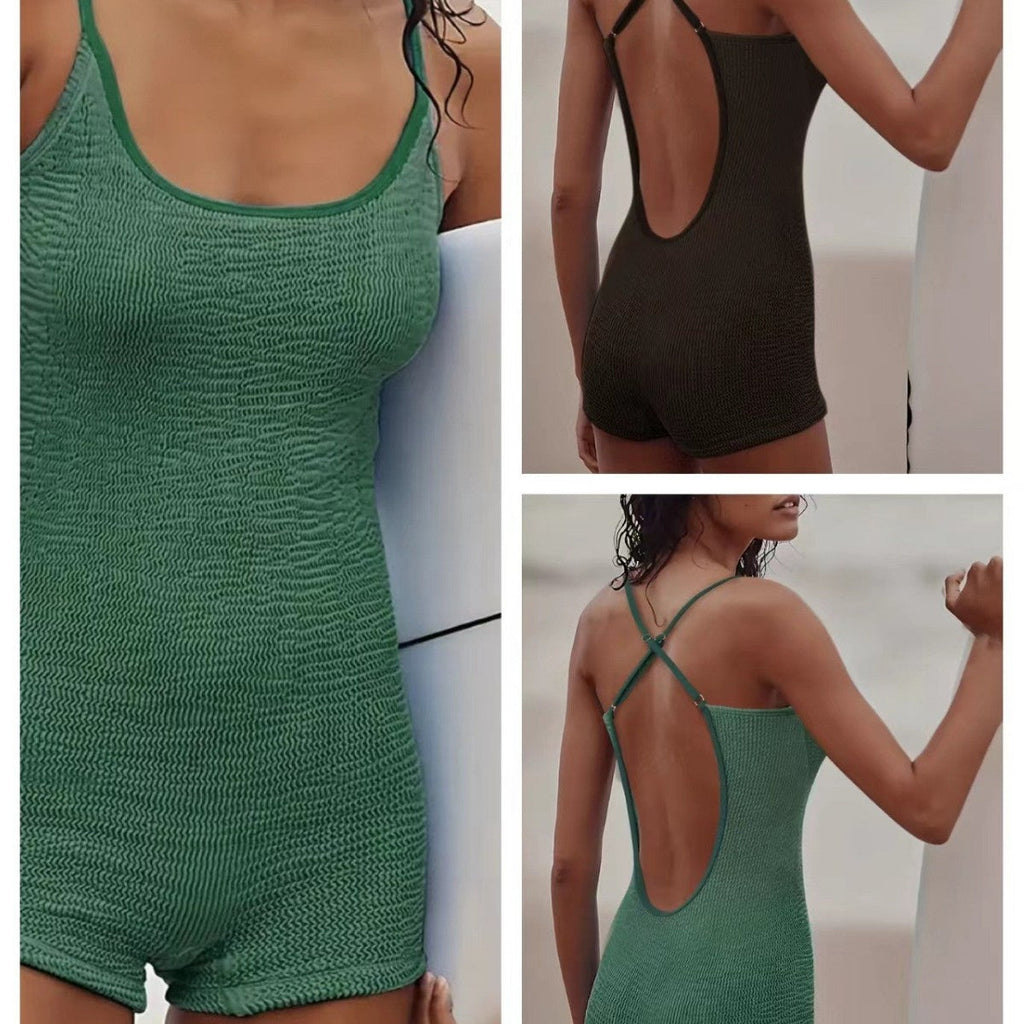 Sporty One-Piece Swimsuit Active Water Sports
