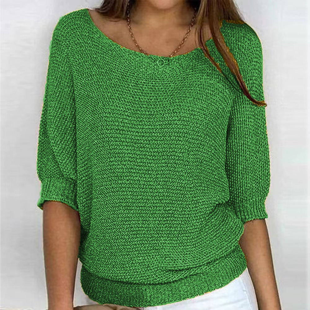 Soft Knit Jumper Relaxed Fit Round Neck Everyday