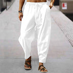 Mens Lightweight Summer Trousers Loose Breathable