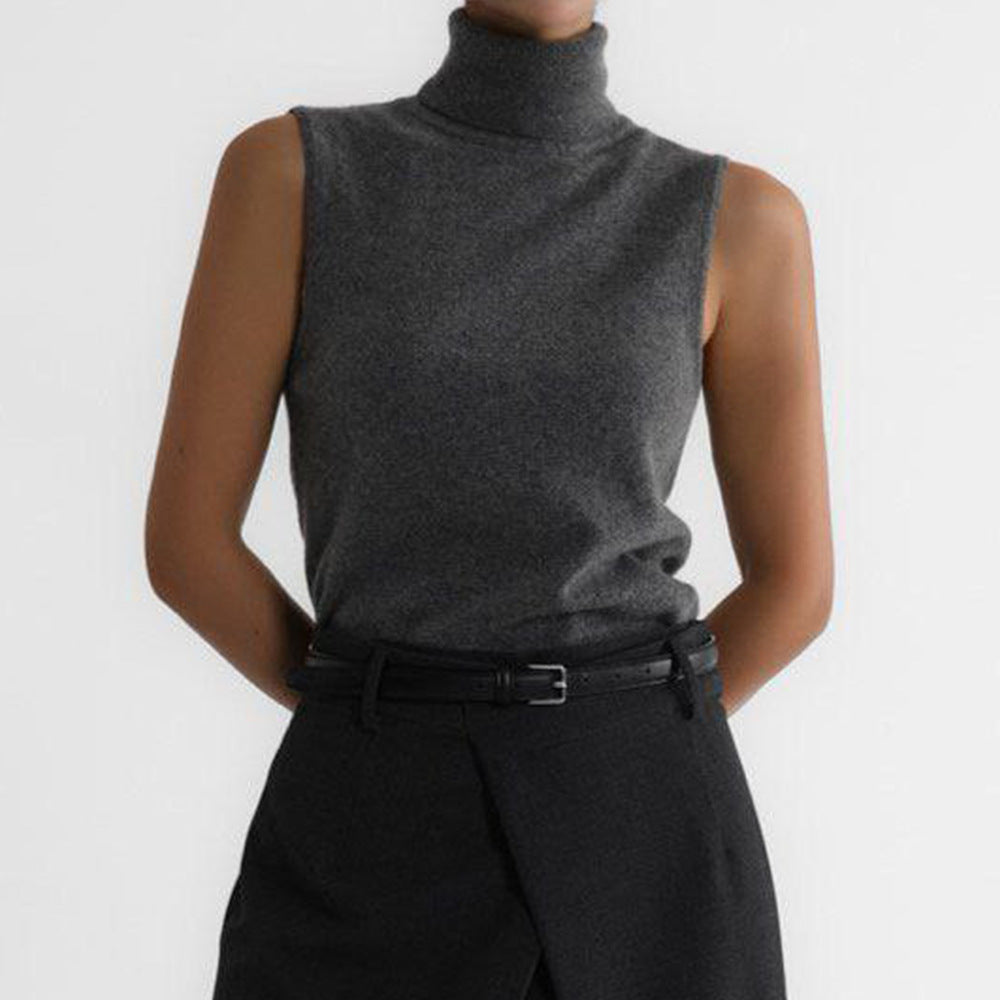 Turtleneck Sweater Soft Wool Fitted Casual