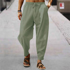 Mens Lightweight Summer Trousers Loose Breathable