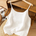 Linen Camisole Top Lightweight Sleeveless Summer