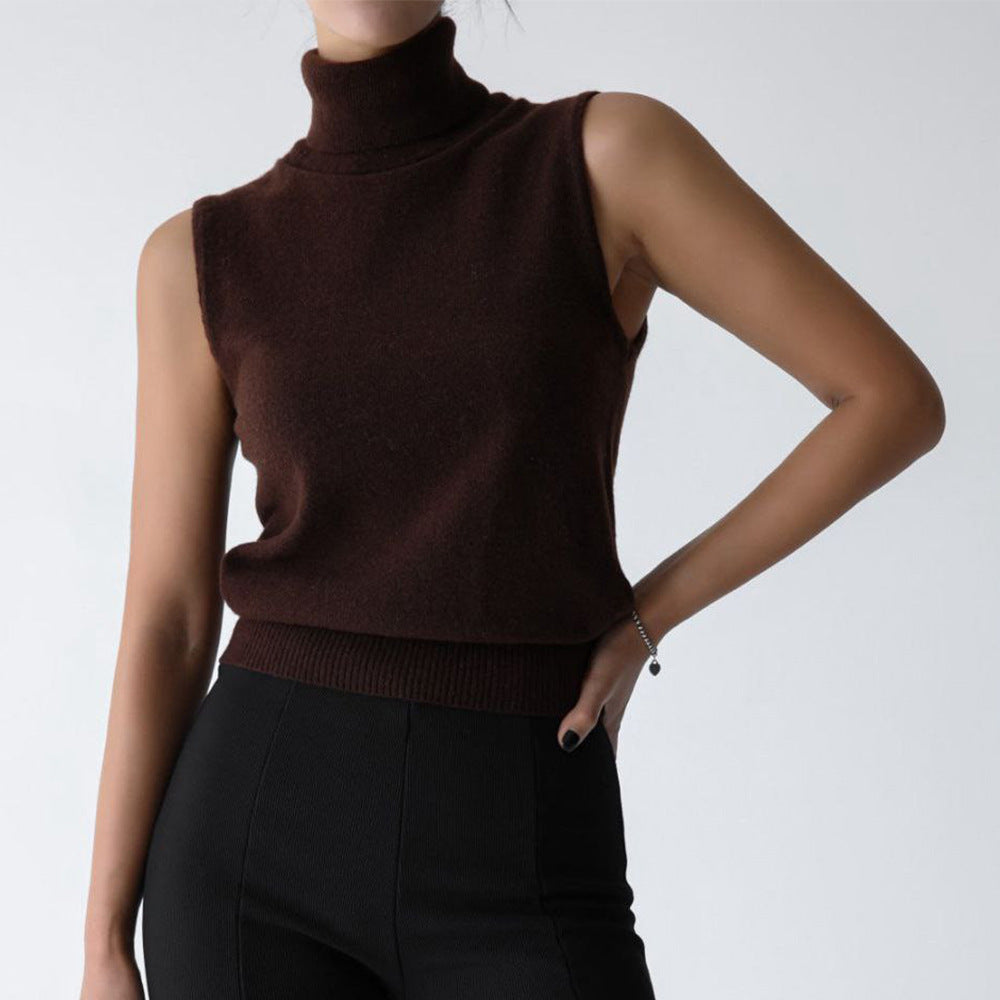 Turtleneck Sweater Soft Wool Fitted Casual