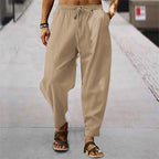 Mens Lightweight Summer Trousers Loose Breathable
