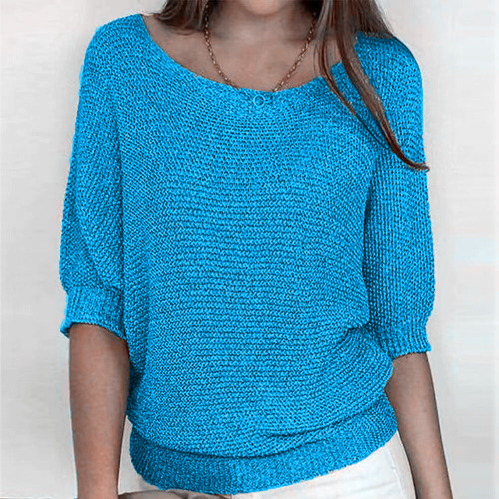 Soft Knit Jumper Relaxed Fit Round Neck Everyday