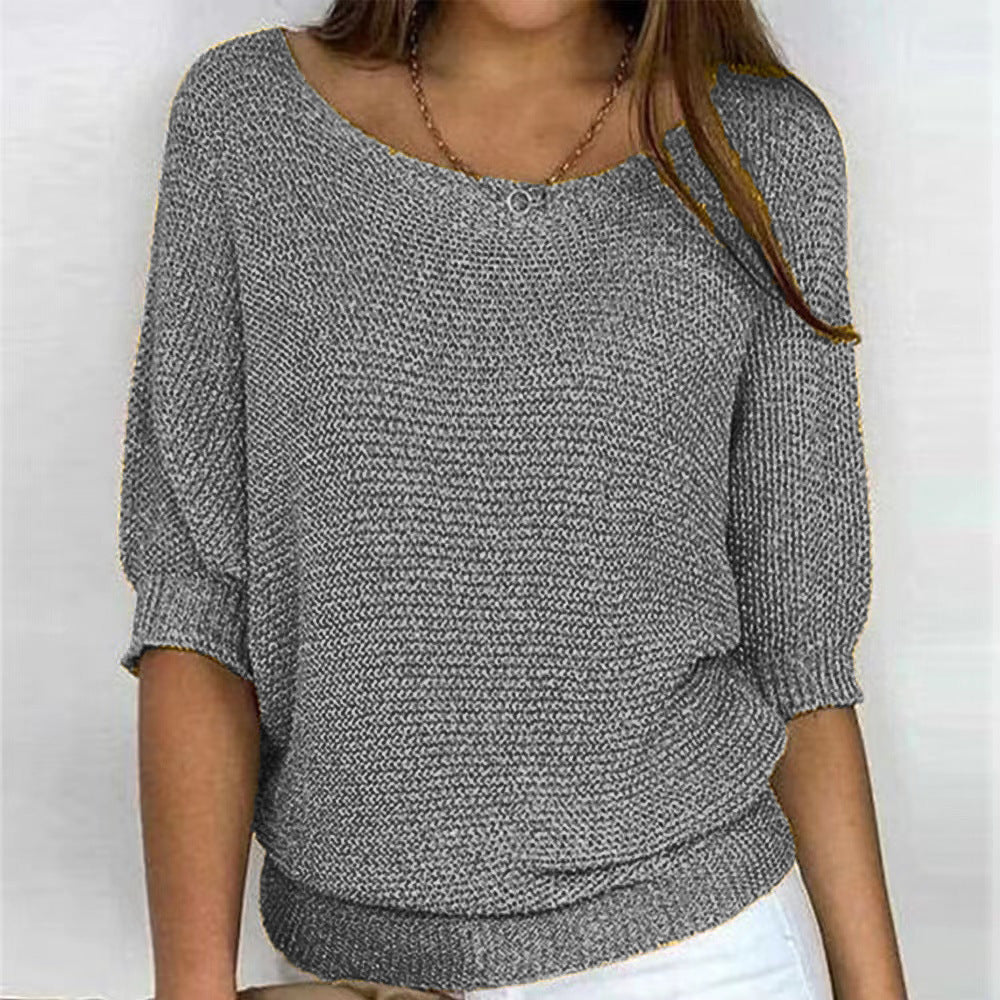 Soft Knit Jumper Relaxed Fit Round Neck Everyday