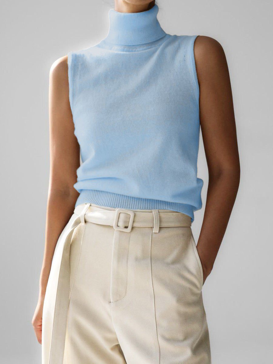 Turtleneck Sweater Soft Wool Fitted Casual