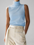 Turtleneck Sweater Soft Wool Fitted Casual
