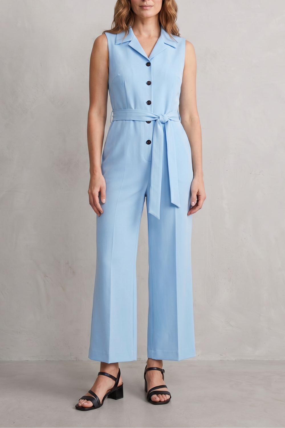 Orléane – Belted office elegance – Wide-leg jumpsuit