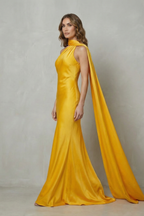 Halter Satin Mermaid Gown