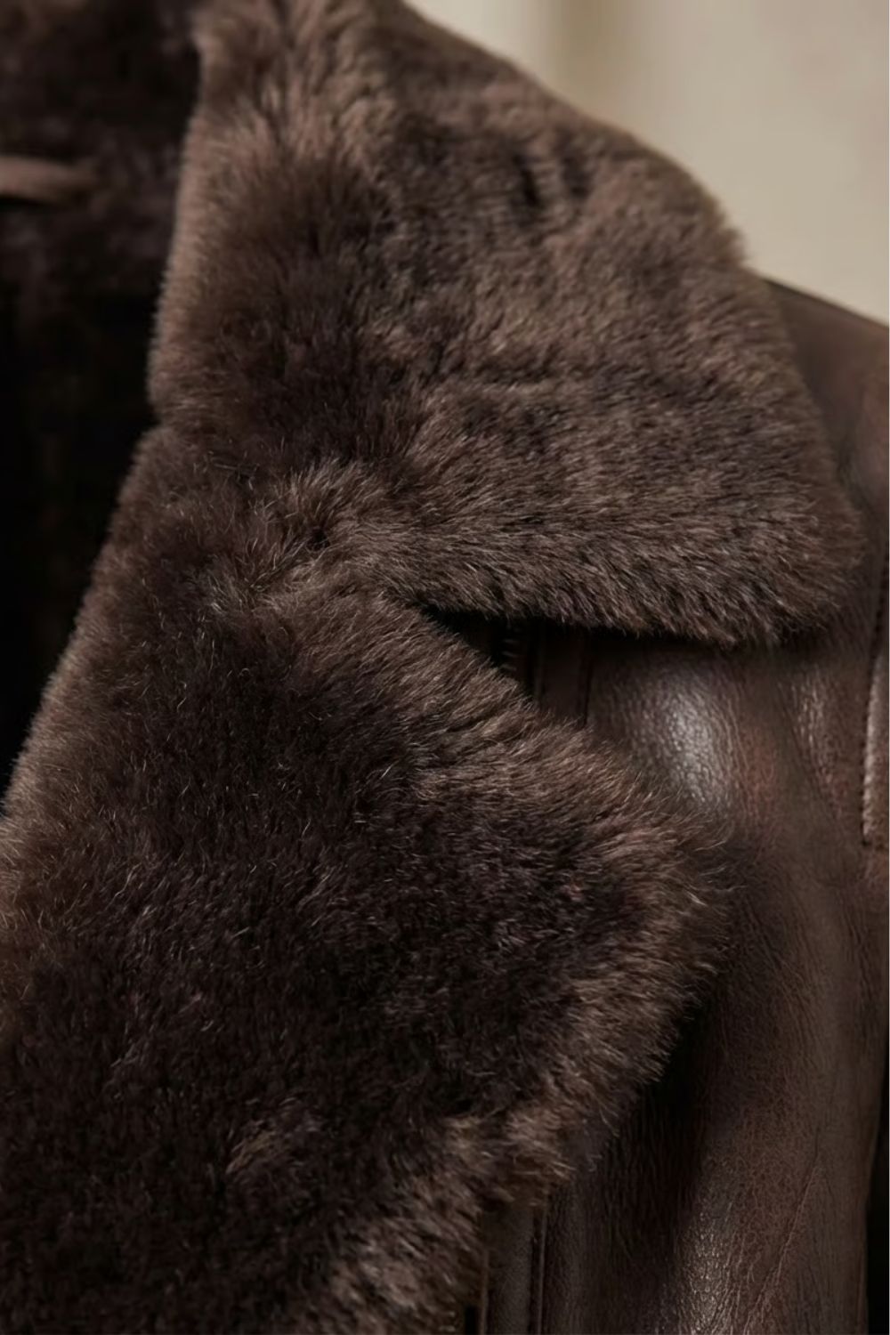 Tailored Zip Leather Jacket