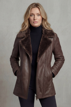 Tailored Zip Leather Jacket