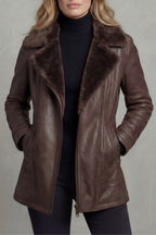 Tailored Zip Leather Jacket