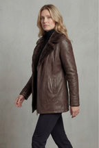 Tailored Zip Leather Jacket
