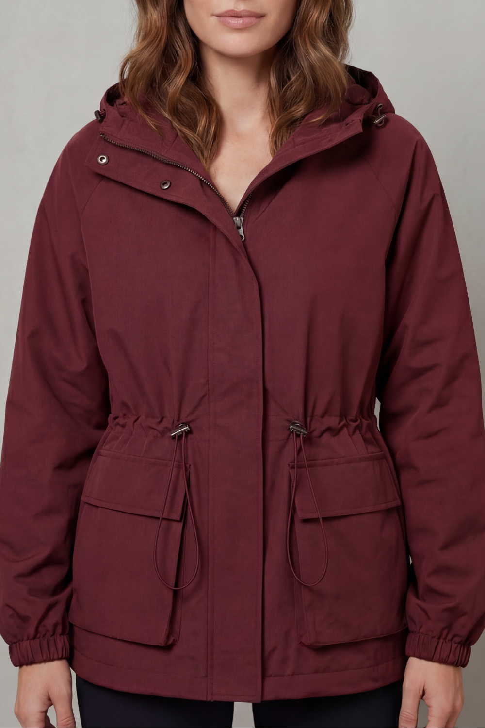 Drawstring Waterproof Jacket