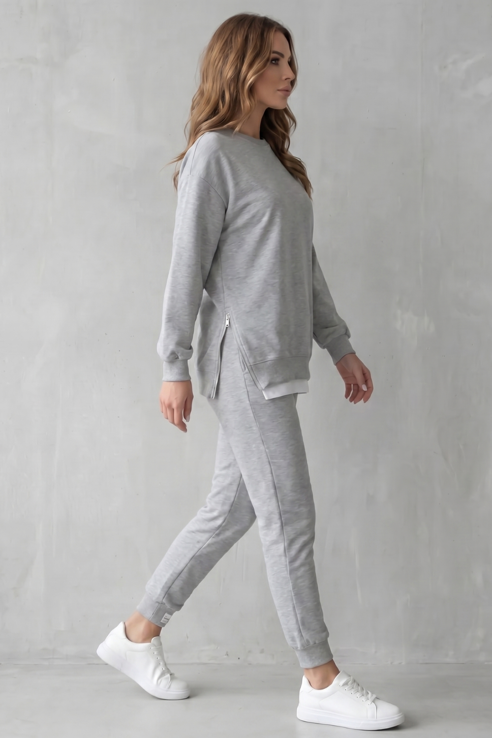 Relaxed Fit Zip Lounge Set