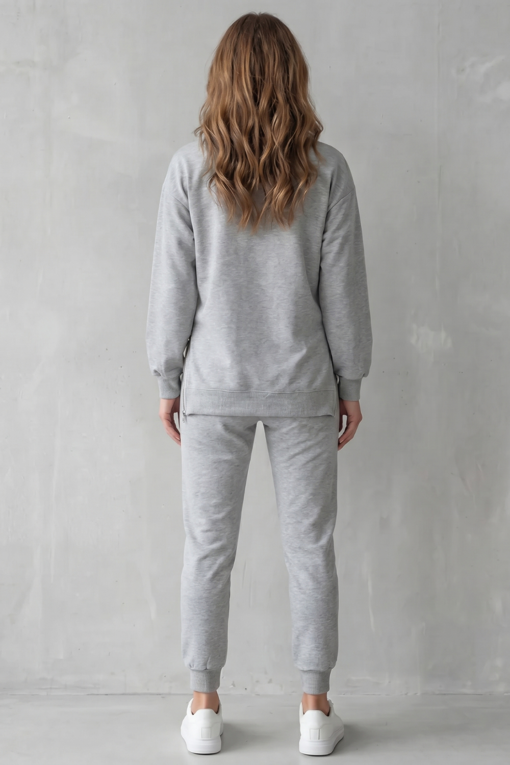 Relaxed Fit Zip Lounge Set