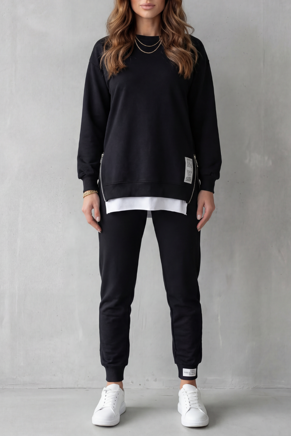 Relaxed Fit Zip Lounge Set