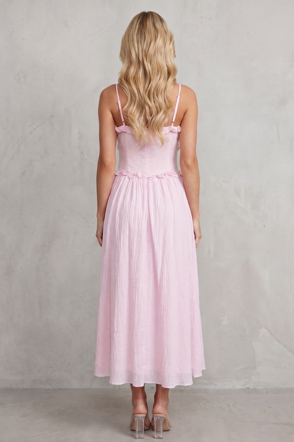Rosabelle – Ruffled sweetheart romance – Midi dress