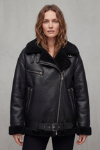 Oversized Zip Aviator Coat