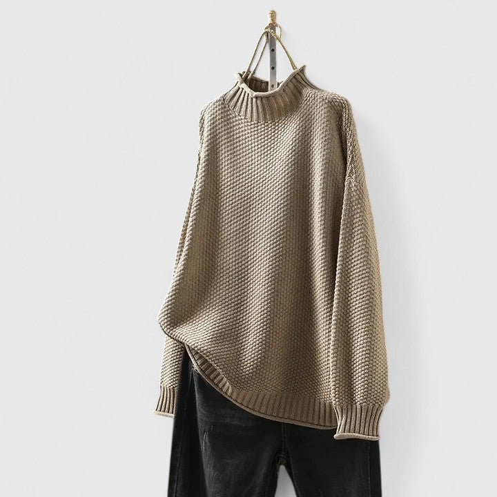 Soft Knit Jumper Tailored Round Neck Long Sleeve Everyday