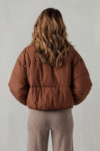High Neck Oversized Cropped Puffer Jacket