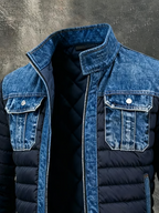 Men's Hybrid Quilted Jacket Versatile Smart Casual Layering