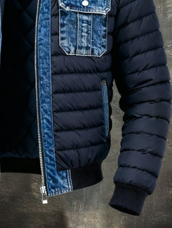 Men's Hybrid Quilted Jacket Versatile Smart Casual Layering