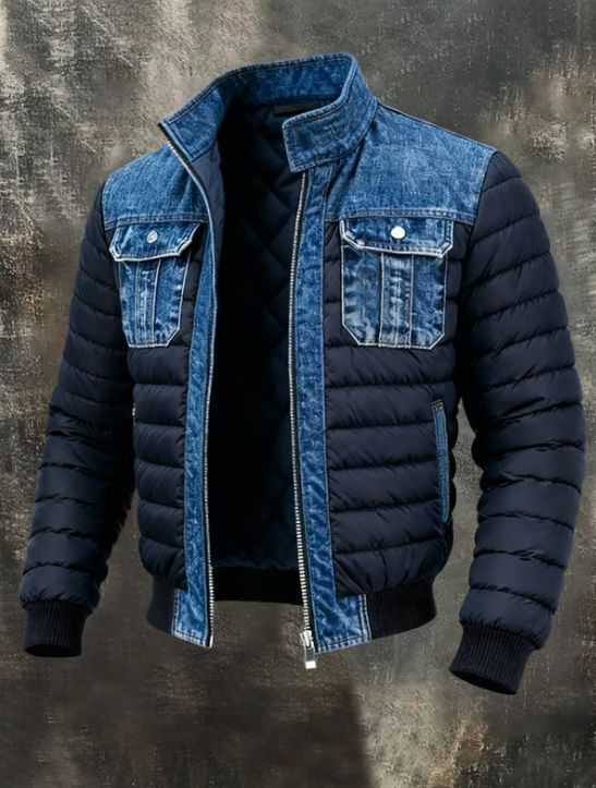 Men's Hybrid Quilted Jacket Versatile Smart Casual Layering