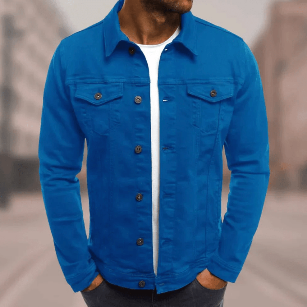 Men's Streetwear Jacket Buttons Pockets Classic Modern