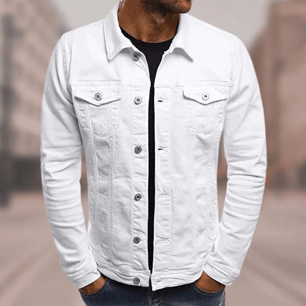 Men's Streetwear Jacket Buttons Pockets Classic Modern