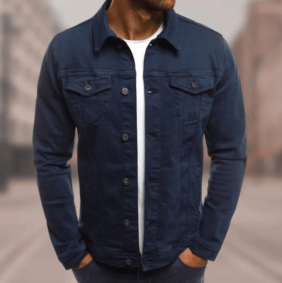 Men's Streetwear Jacket Buttons Pockets Classic Modern