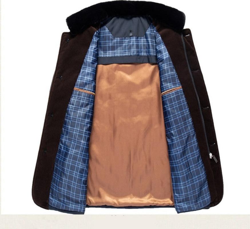 Men's Winter Jacket Stand Collar Warm Lightweight Layering