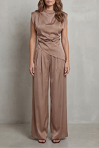 Wide-Leg Casual Elegance Set