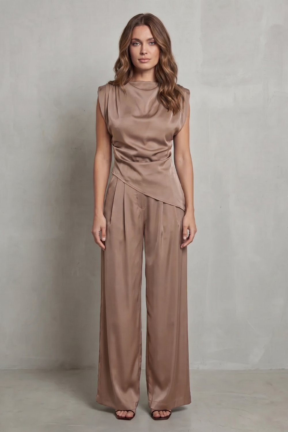 Wide-Leg Casual Elegance Set
