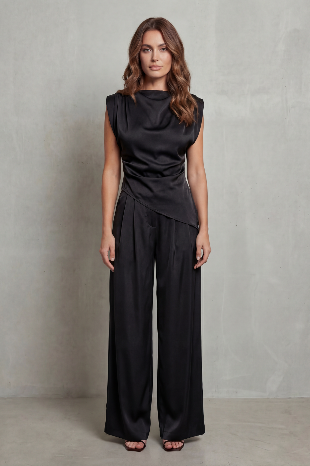 Wide-Leg Casual Elegance Set