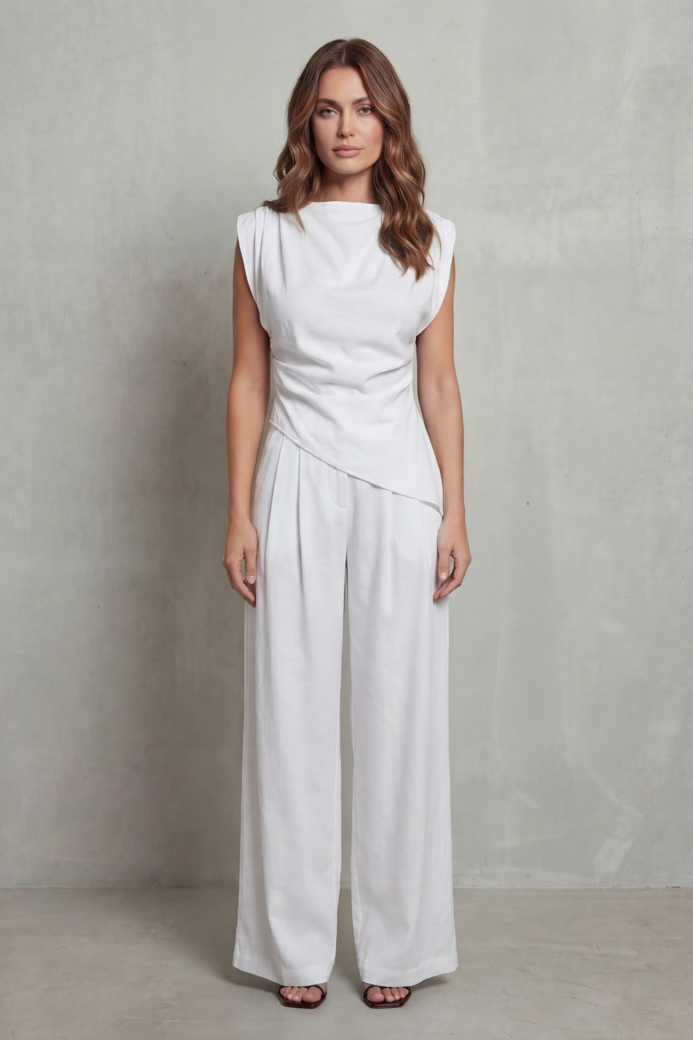 Wide-Leg Casual Elegance Set