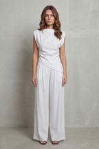 Wide-Leg Casual Elegance Set
